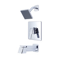 Olympia Faucets Single Handle Tub/Shower Trim Set, Wallmount, Polished Chrome, Handle Style: Lever T-2398